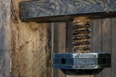 iplik kesme cıvata ahşap paralel sıra devrimi soyut rustik doku mekanizması fiksasyon parçası