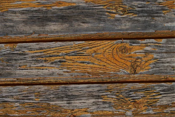 Fila de tableros grises horizontales textura de fondo panel de madera envejecido pelado pintura base de primer plano — Foto de Stock