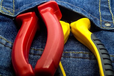 bina tulumcebinde dikey çift tornavida plastik pliers