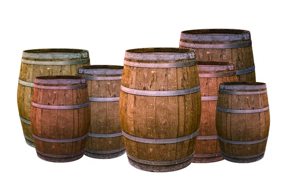 Barrica de roble vino grande vino añejo vino de Oporto dando sabor transferencia de las propiedades de madera sabor de la bebida — Foto de Stock