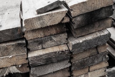 kurulları ahşap gri eski soluk uç yığın bina arka plan yakın