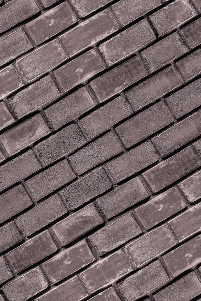 Stone paving brick pattern terracotta brown close up background urban basis