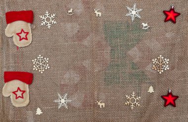 eldivenler rustik yıldız kar tanesi ağaç noel sembolü tatil çifti