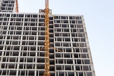 inşaat süreci çok katlı konut yüksek kısmı ev inşaat vinç