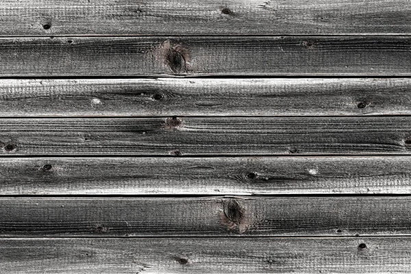 Gray stained wooden background horizontal boards knotted old base natural — Stock Photo, Image