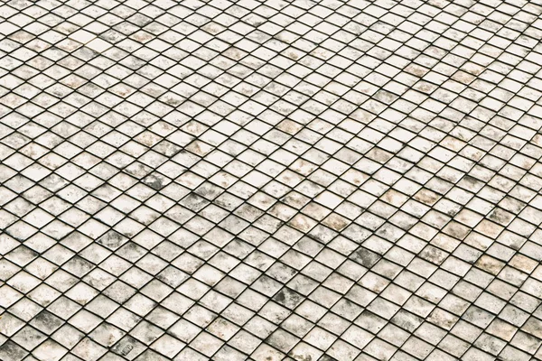 Kamenný vzor šedý mnoho Rhombus starý zvětralé textura tvrdý podklad — Stock fotografie