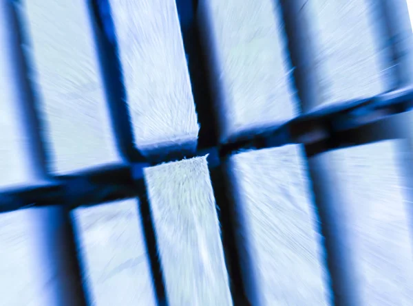 Patroon bord houten einde toning blauwe vervagings lijnsnelheid close-up — Stockfoto