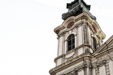 Sırbistan Subotica Mart 2019. Avila Katedrali Katolik St Teresa küçük bazilika kulesi