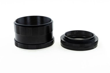 makro halka izole arka plan lens kamera lensi profesyonel fotoğrafçı ekipman makro fotoğrafçılık