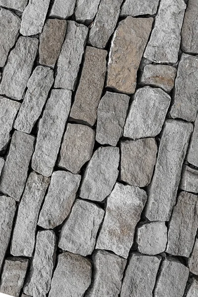 Motif pierre gris fond oblique vieux pavé pierre naturelle — Photo