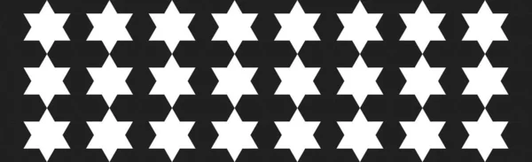 Geometriai alakzat hatszög csillag alakja David. fekete-fehér háttér keskeny keret tervezési alap — Stock Fotó