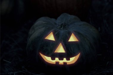 dişli korkunç kabak, jack fener, karanlık d gelen yanan gözler