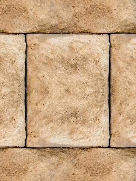Oude grijze steen deel van de muur Solid close-up verticale blok basisontwerp — Stockfoto