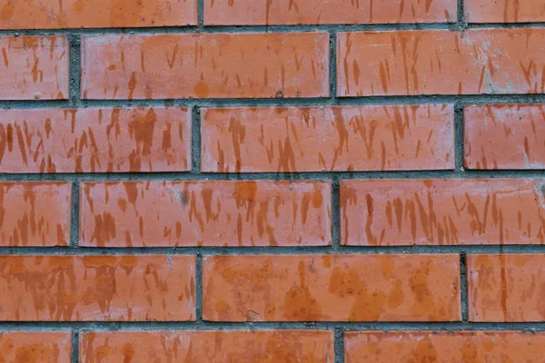 Gamla tegelvägg linjer cement stiftelse bakgrund solid hård vikt vägg — Stockfoto
