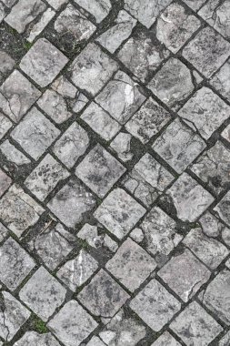 taş zemin eski şehir açık gri granit dikey desen