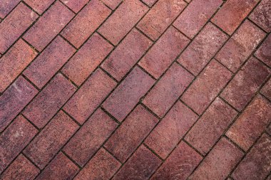 kahverengi terracotta taşı arka planı dikdörtgen bloklar şehir meydanından yapılmıştır
