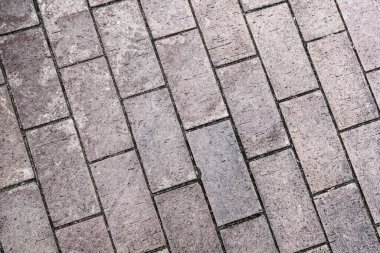 dikdörtgen taş desenli açık gri eğimli arka plan katı yakın plan