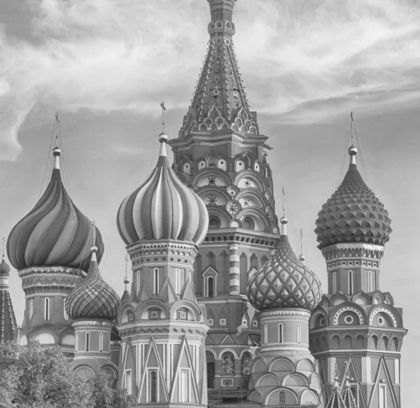 Moscow Russian Federation 2018 Blessed Cathedral Red Square Moscow Tinted — Stock Photo, Image