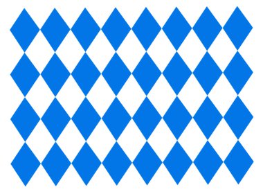 Oktoberfest background traditional decor blue and white rhombus festival symbol clipart