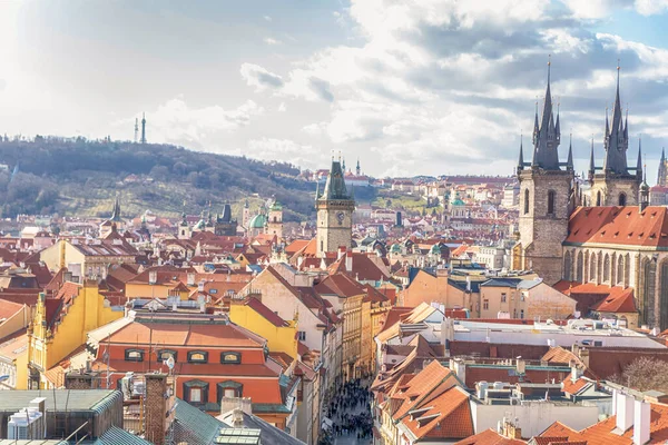 Praga República Checa 2017 Vista Panorâmica Praga Catedral São Vito — Fotografia de Stock