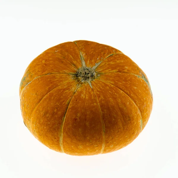 Calabaza Naranja Otoño Cosecha Verduras Decoración Halloween Sobre Fondo Blanco — Foto de Stock