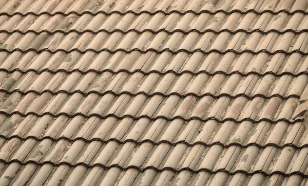 Arkaplan Eski Kahverengi Çatı Dalgalı Dikey Parçası Bina — Stok fotoğraf