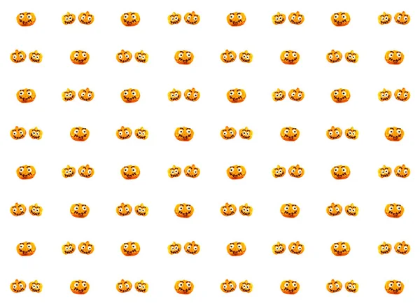 Візерунок Помаранчевий Осінній Джек Ланцюговий Пончик Покритий Глазур Опудалою Посмішкою — стокове фото