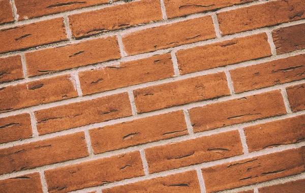 レンガの壁赤新しい傾斜背景バッキンググランジ — ストック写真
