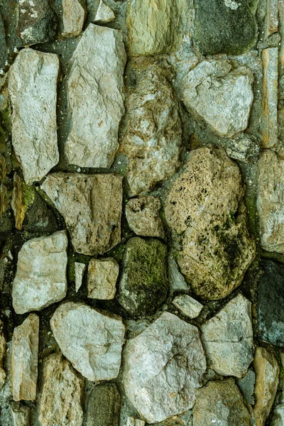 Stone Pattern Gray Cobblestone Uneven Old Background Vertical — Stock Photo, Image