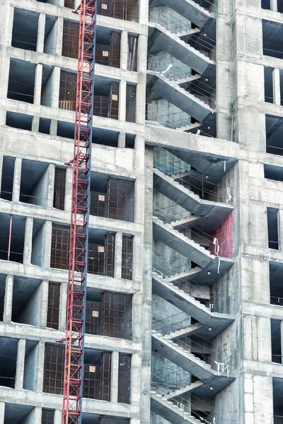 Bouw Van Een Cementbasis Voor Kantoorgebouwen — Stockfoto
