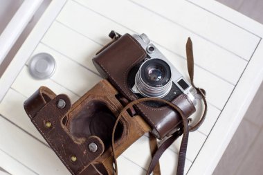deri çanta iç Vintage Film kamerada