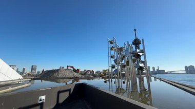 Tokyo Harumi wharf Demolition work December 2023