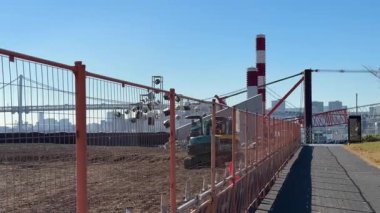 Tokyo Harumi wharf Demolition work December 2023