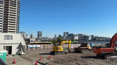 Tokyo Harumi wharf Demolition work December 2023