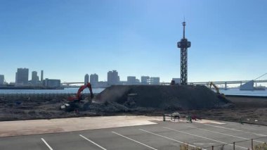 Tokyo Harumi wharf Demolition work December 2023