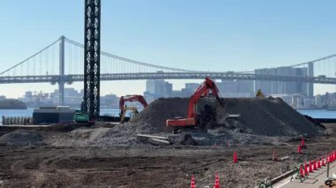 Tokyo Harumi wharf Demolition work December 2023