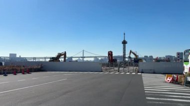 Tokyo Harumi wharf Demolition work December 2023