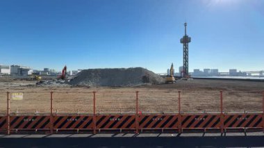 Tokyo Harumi wharf Demolition work December 2023