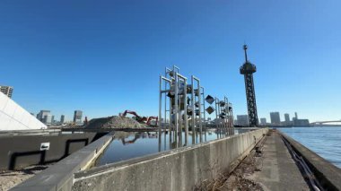Tokyo Harumi wharf Demolition work December 2023