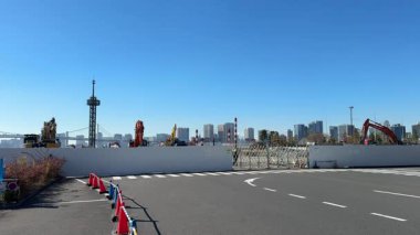 Tokyo Harumi wharf Demolition work December 2023