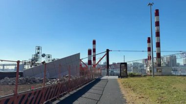 Tokyo Harumi wharf Demolition work December 2023