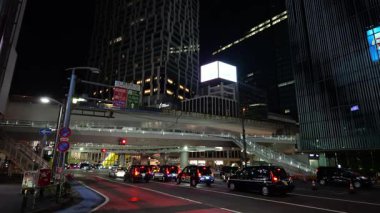 Shibuya Gece Manzarası, Japonya Tokyo Haziran 2025