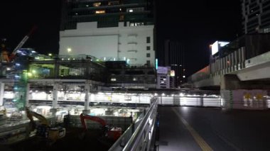 Shibuya Gece Manzarası, Japonya Tokyo Haziran 2025