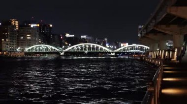 Umayabashi Gece Manzarası, Japonya Tokyo Haziran 2025