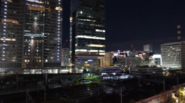 Marunouchi, Tokyo Japon Gece Manzarası Ocak 2025