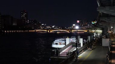 Kuramaebashi Gece Manzarası, Japonya Tokyo Haziran 2025
