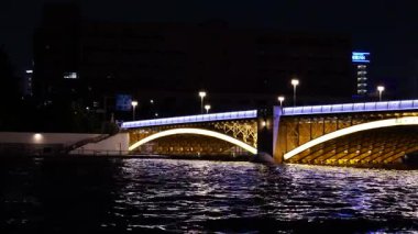 Kuramaebashi Gece Manzarası, Japonya Tokyo Haziran 2025