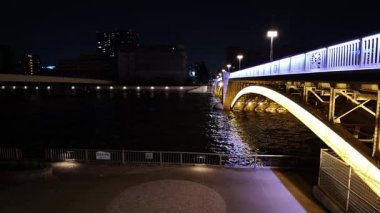 Kuramaebashi Gece Manzarası, Japonya Tokyo Haziran 2025