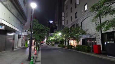 Ginza gece manzarası, Japonya Tokyo Haziran 2025