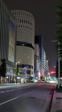 Ginza gece manzarası, Japonya Tokyo Haziran 2025